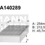 A140289 Filtr powietrza Denckermann
