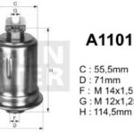 A110167 filtr paliwa DENCKERMANN