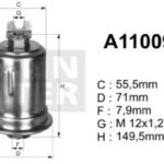 A110099 filtr paliwa DENCKERMANN