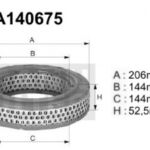 A140675 Filtr powietrza Denckermann