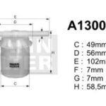 A130032 filtr paliwa DENCKERMANN