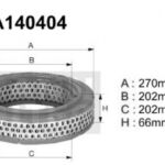 A140404 Filtr powietrza Denckermann