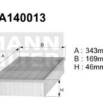 A140013 (AP180) Filtr powietrzaDENCKERMANN