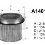 A140168 Filtr powietrza Denckermann