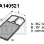 A140521 (AP090/4) Filtr powietrzaDENCKERMANN