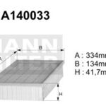 A140033 (AP002) Filtr powietrzaDENCKERMANN