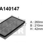 A140147 Filtr powietrza Denckermann
