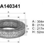 A140341 Filtr powietrza Denckermann