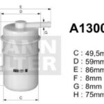 A130017 filtr paliwa DENCKERMANN