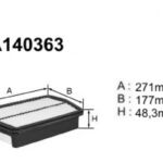 A140363 Filtr powietrza Denckermann