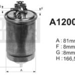 A120004 (PP839) filtr paliwaDENCKERMANN