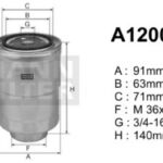 A120070 filtr paliwa DENCKERMANN