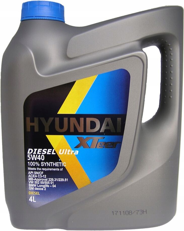 Ulei de motor XTeer Diesel Ultra, Hyundai, 5W40, 4L