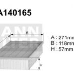 A140165 Filtr powietrza Denckermann
