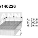 A140226 Filtr powietrza Denckermann