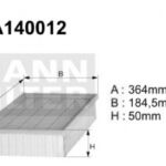 A140012 (AP149/1) Filtr powietrzaDENCKERMANN