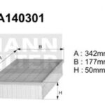 A140301 Filtr powietrza Denckermann
