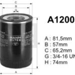 A120071 filtr paliwa DENCKERMANN