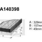 A140398 Filtr powietrza Denckermann