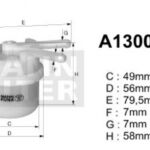 A130015 filtr paliwa DENCKERMANN