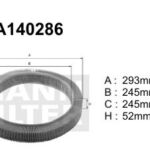 A140286 (AE251) Filtr powietrzaDENCKERMANN