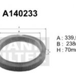 A140233 Filtr powietrza Denckermann