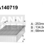 A140719 Filtr powietrza Denckermann