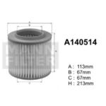 A140514 (AR314/1) Filtr powietrzaDENCKERMANN