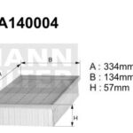 A140004 (AP004) Filtr powietrzaDENCKERMANN