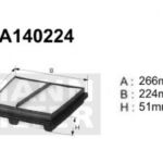 A140224 Filtr powietrza Denckermann