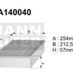 A140040 Filtr powietrza Denckermann