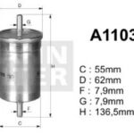 A110398 filtr paliwa DENCKERMANN