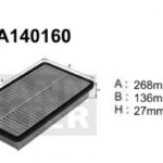 A140160 (AP177/2) Filtr powietrzaDENCKERMANN