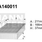 A140011 (AP071) Filtr powietrzaDENCKERMANN