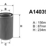 A140392 Filtr powietrza Denckermann