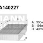 A140227 Filtr powietrza Denckermann