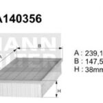 A140356 Filtr powietrza Denckermann