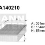 A140210 Filtr powietrza Denckermann