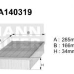 A140319 Filtr powietrza Denckermann
