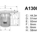 A130023 filtr paliwa DENCKERMANN