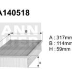A140518 (AP130/9) Filtr powietrzaDENCKERMANN air filter