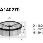 A140270 Filtr powietrza Denckermann