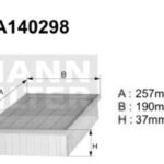 A140298 Filtr powietrza Denckermann