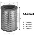A140623 (AR257/1) Filtr powietrzaDENCKERMANN