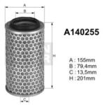 A140255 Filtr powietrza Denckermann