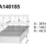 A140185 Filtr powietrza Denckermann