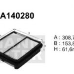 A140280 Filtr powietrza Denckermann