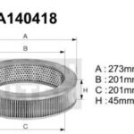 A140418 Filtr powietrza Denckermann