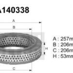 A140338 (AE277) Filtr powietrzaDENCKERMANN