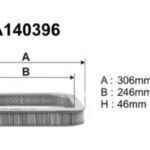 A140396 Filtr powietrza Denckermann